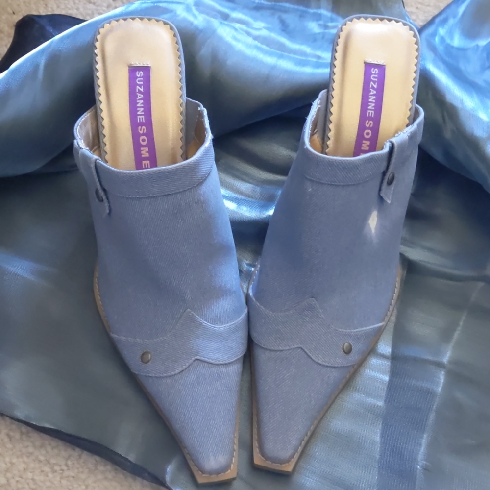 Denim Mules - Picture 2 of 5
